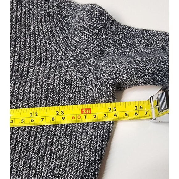 Express Womens Marled Grey Short/half Sleeve Sweater Top SP - Picture 7 of 9